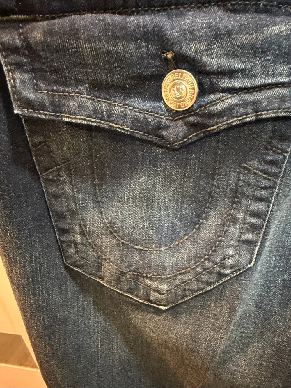 True Religion Men's Dark Indigo Skinny Jeans